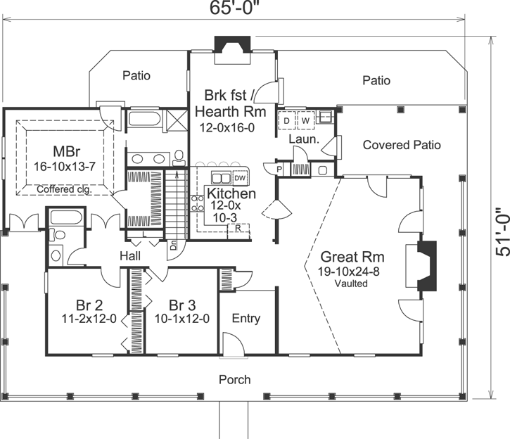Main Floor Plan: 77-249