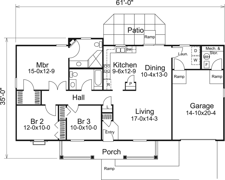 Main Floor Plan: 77-251