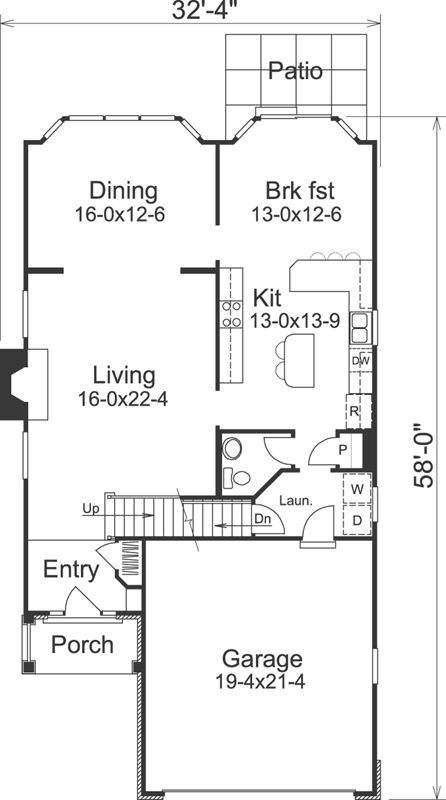 Main Floor Plan: 77-252