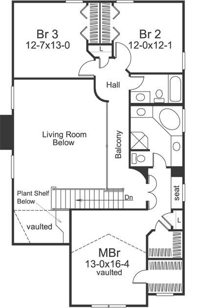 Upper/Second Floor Plan: 77-252