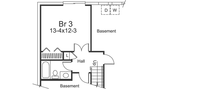 Lower Floor Plan: 77-253