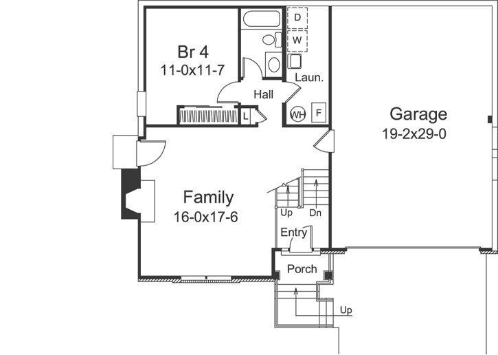 Lower Floor Plan: 77-254