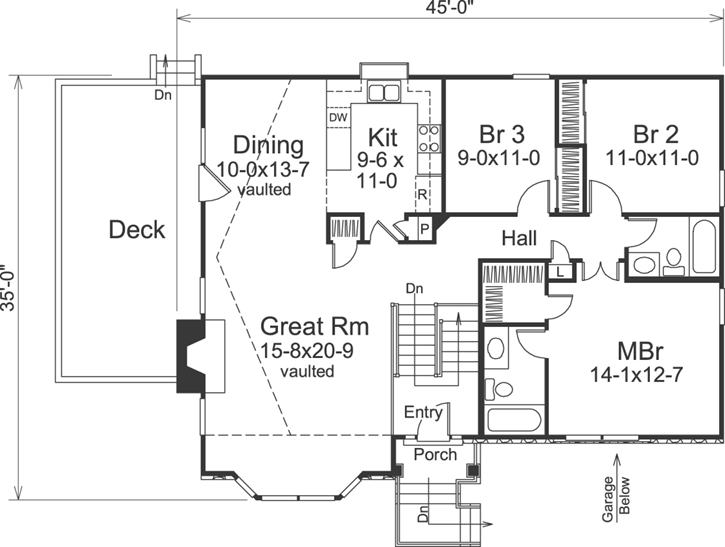 Main Floor Plan: 77-254