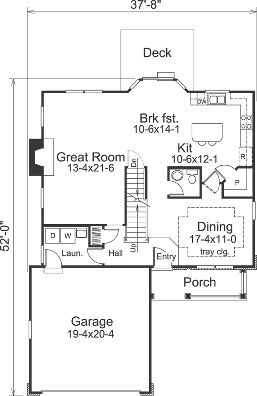 Main Floor Plan: 77-255
