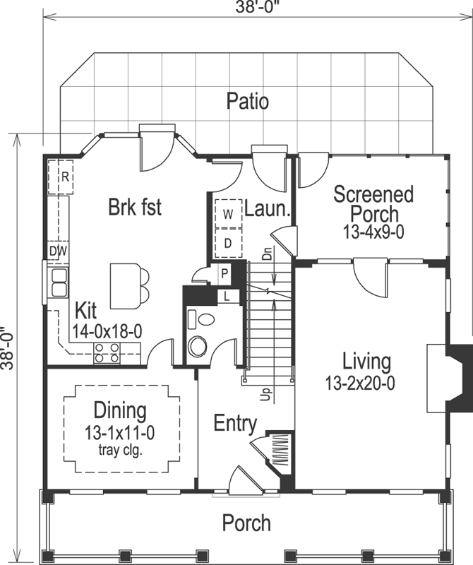 Main Floor Plan: 77-256