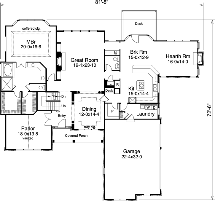 Main Floor Plan: 77-257