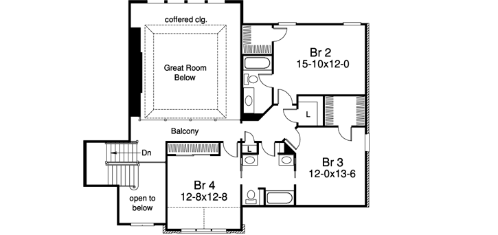 Upper/Second Floor Plan: 77-257