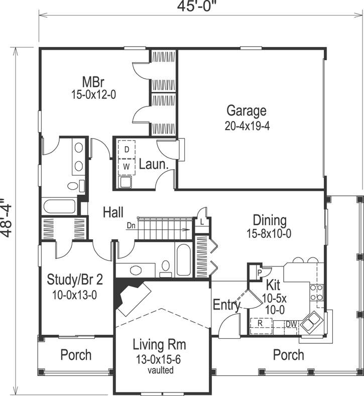 Main Floor Plan: 77-258