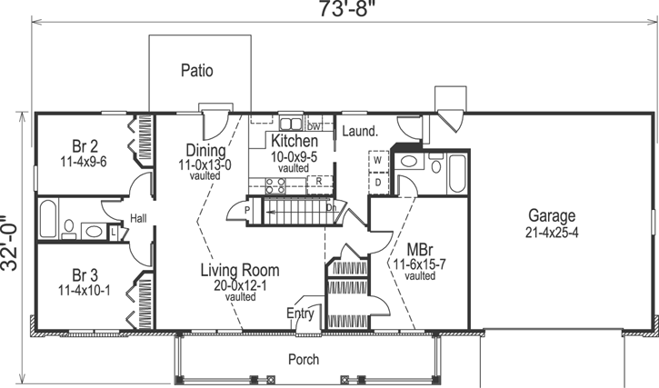 Main Floor Plan: 77-259