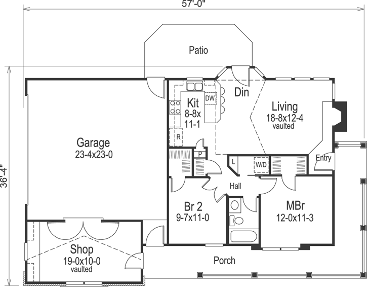 Main Floor Plan: 77-260