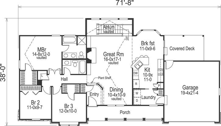 Main Floor Plan: 77-261