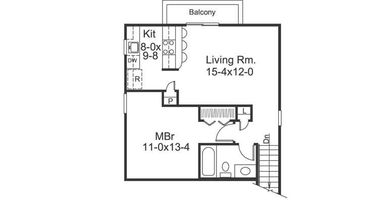 Upper/Second Floor Plan: 77-269
