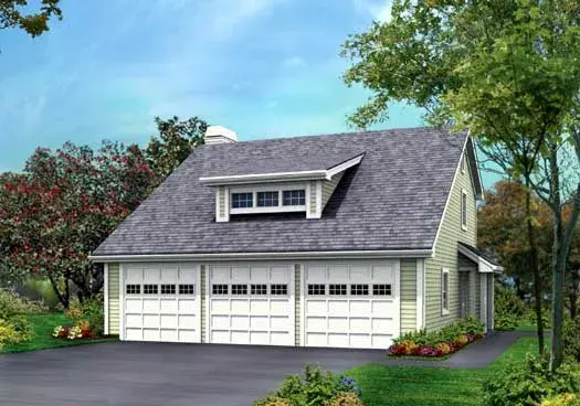 Bungalow house plans 77-270 - front exterior, 1,005 sq ft, 2 bed, 1 bath house plans | Monster House Plans