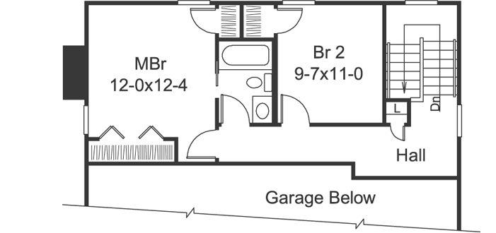 Upper/Second Floor Plan: 77-270