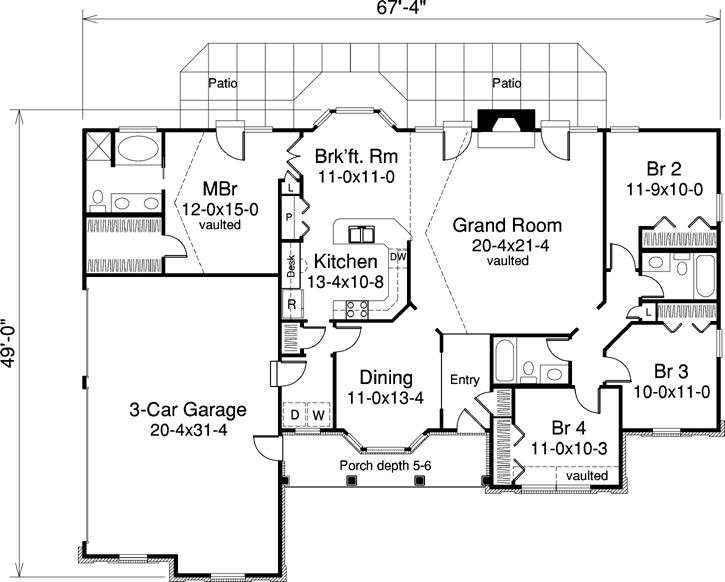 Main Floor Plan: 77-271