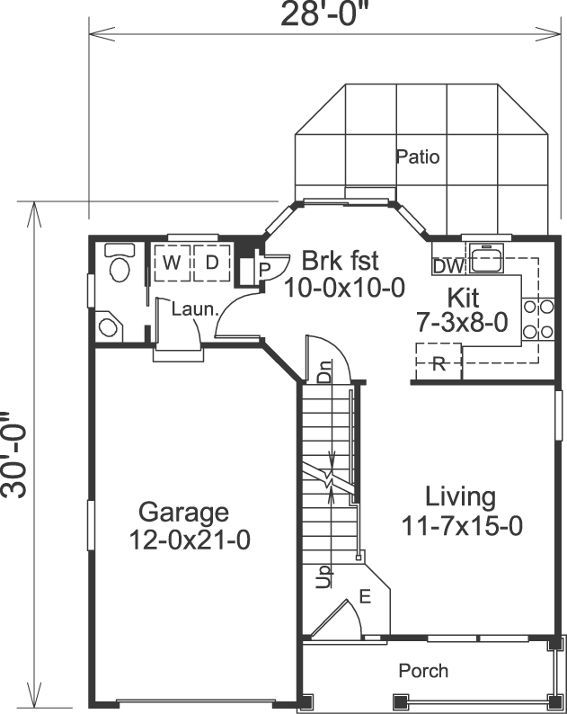 Main Floor Plan: 77-273