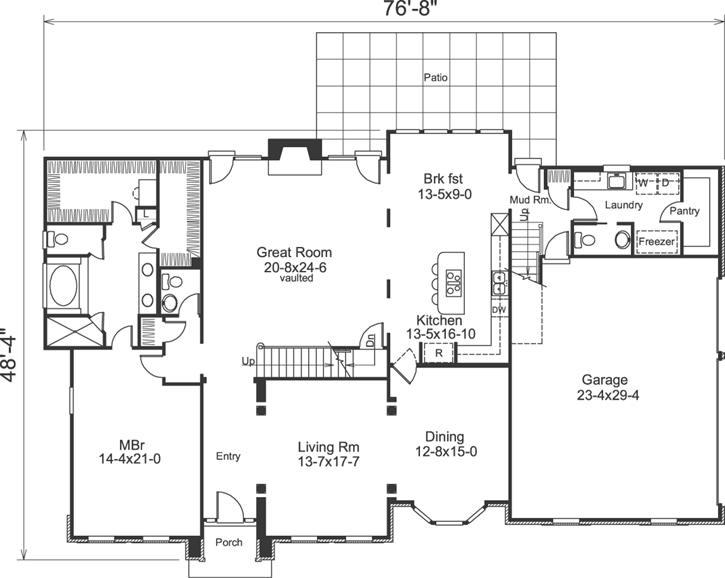 Main Floor Plan: 77-278