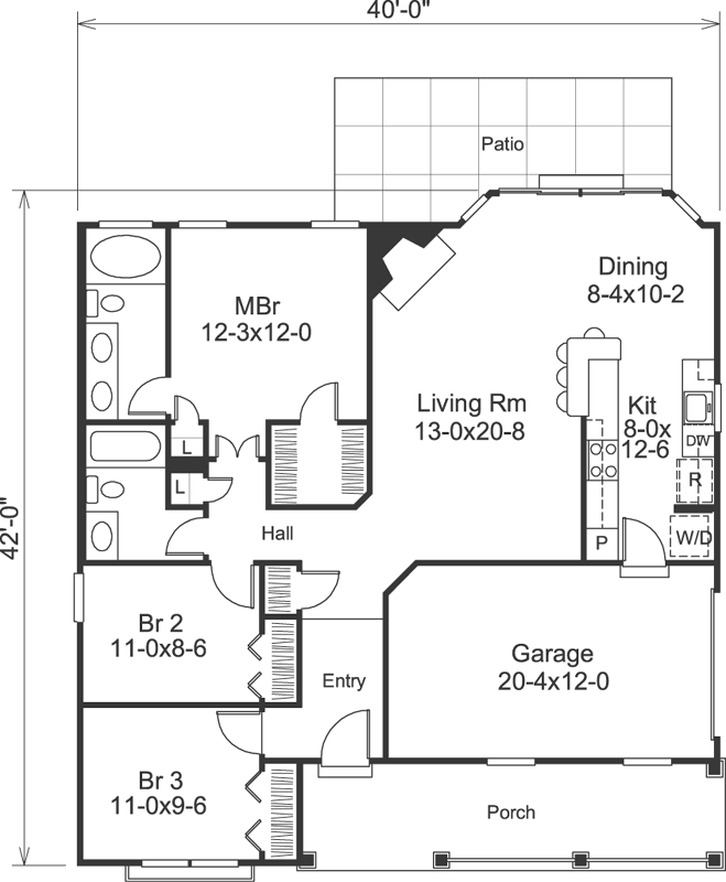Main Floor Plan: 77-279