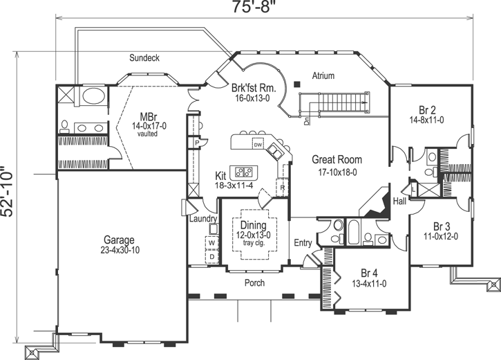 Main Floor Plan: 77-280