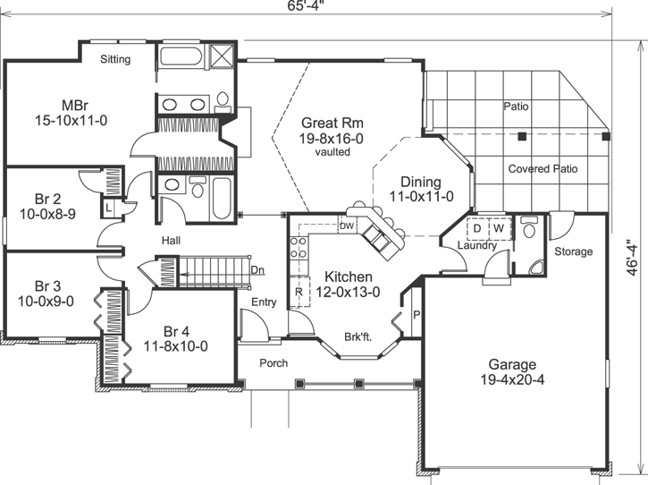 Main Floor Plan: 77-282