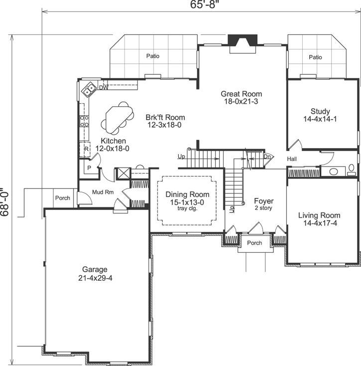 Main Floor Plan: 77-283