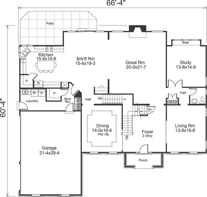 Main Floor Plan: 77-285