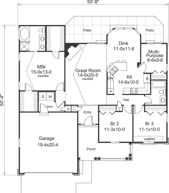 Main Floor Plan: 77-288