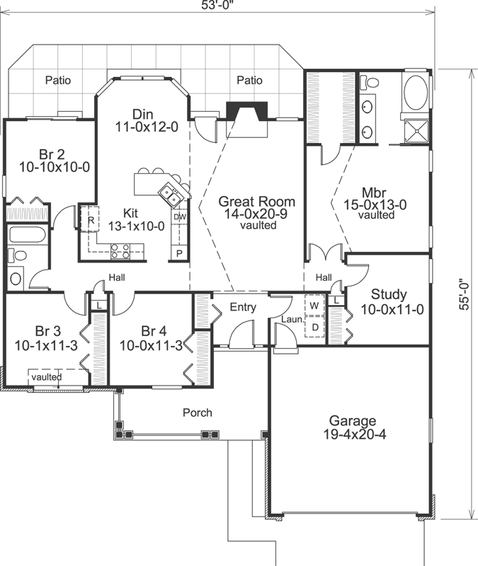 Main Floor Plan: 77-289