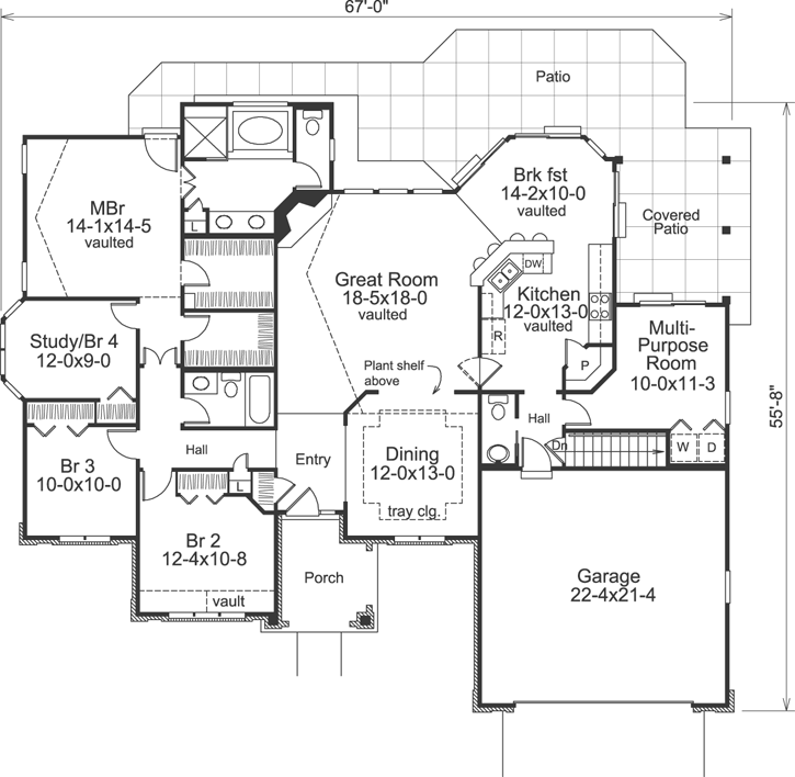 Main Floor Plan: 77-295