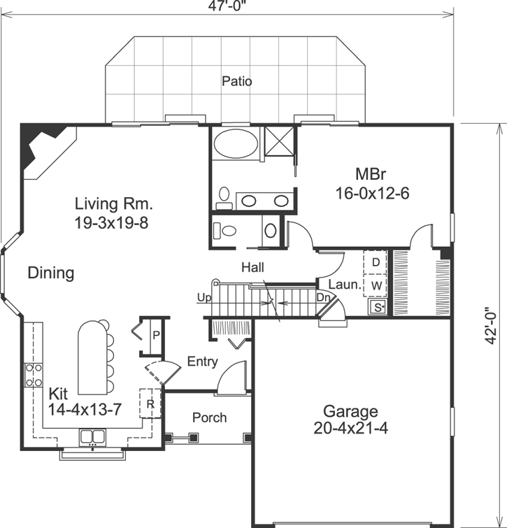 Main Floor Plan: 77-298