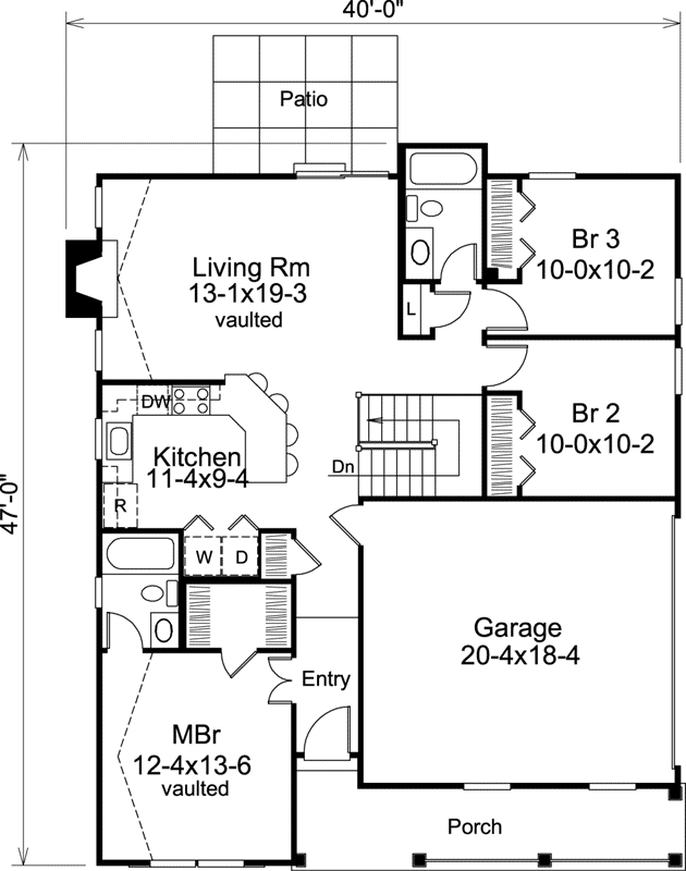 Main Floor Plan: 77-301