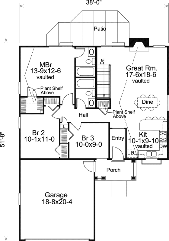 Main Floor Plan: 77-302