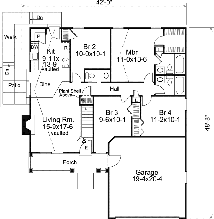 Main Floor Plan: 77-303