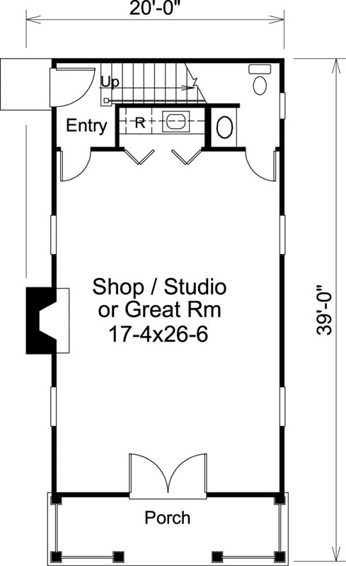 Main Floor Plan: 77-304
