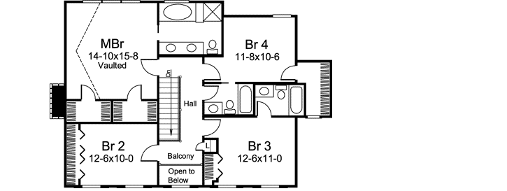 Upper/Second Floor Plan: 77-309
