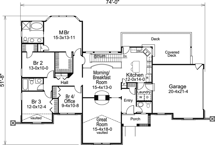 Main Floor Plan: 77-310