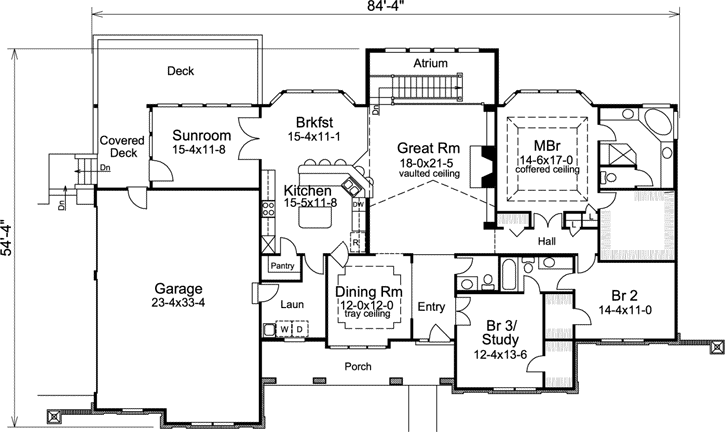 Main Floor Plan: 77-312