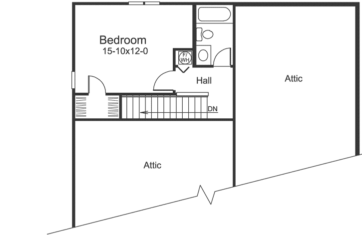 Upper/Second Floor Plan: 77-314