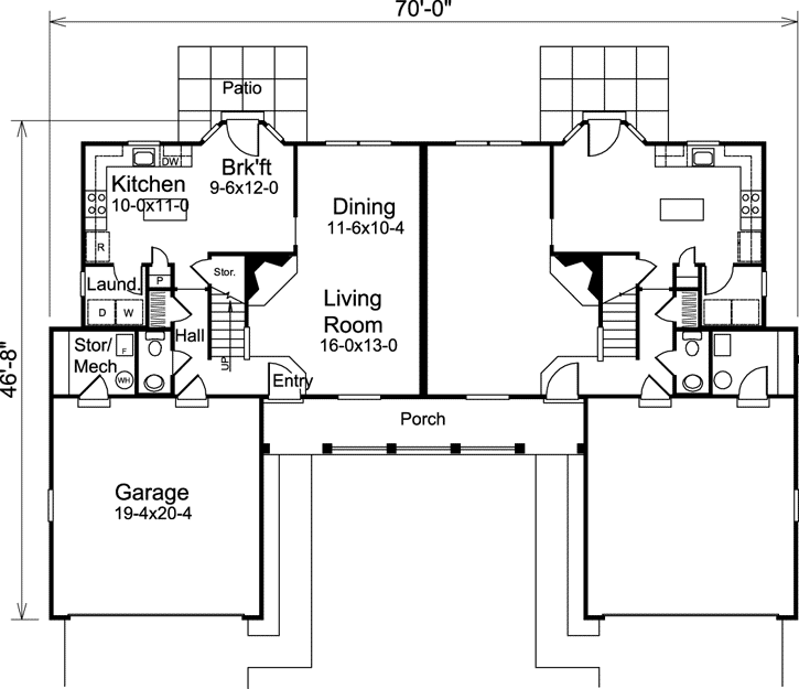Main Floor Plan: 77-315