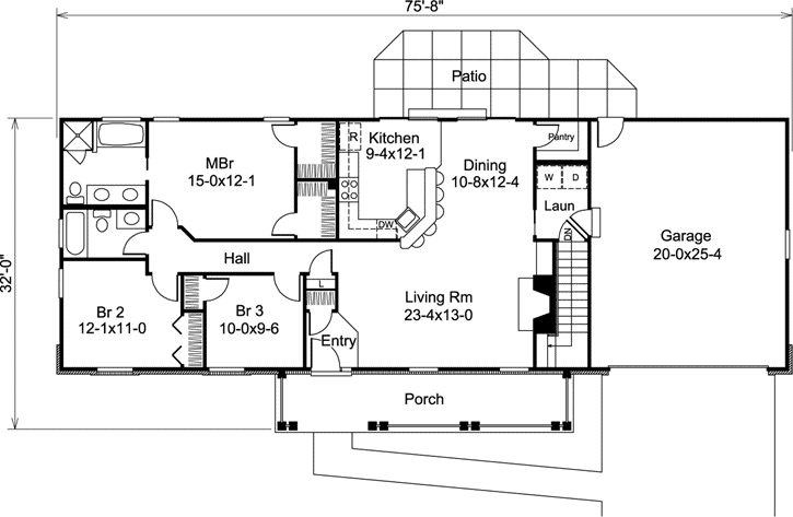 Main Floor Plan: 77-317