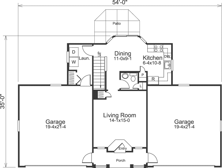 Main Floor Plan: 77-319