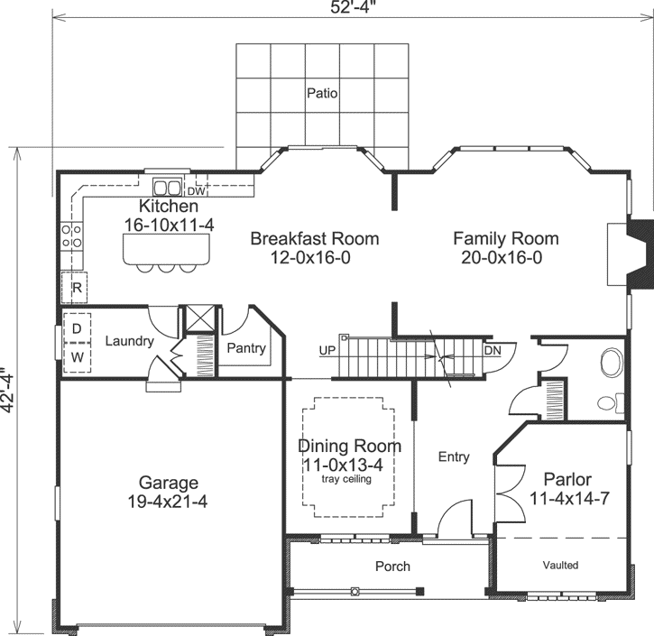 Main Floor Plan: 77-322