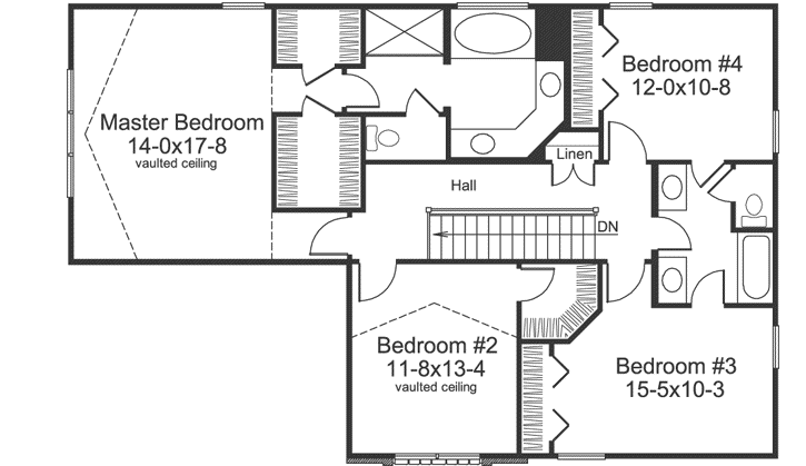 Upper/Second Floor Plan: 77-322