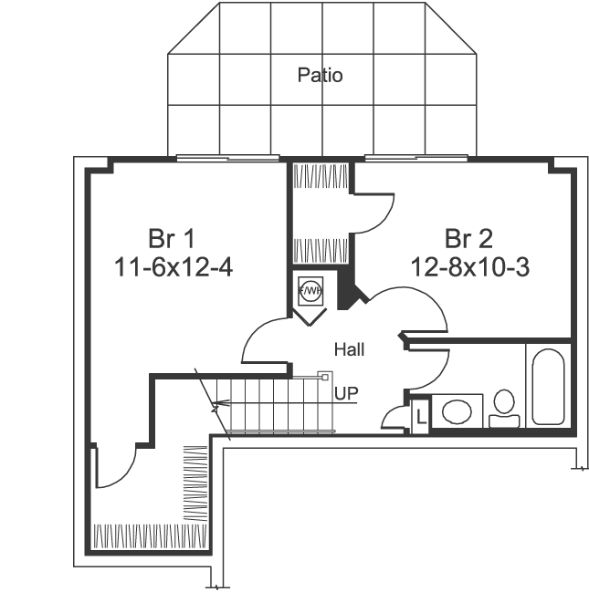 Lower Floor Plan: 77-323