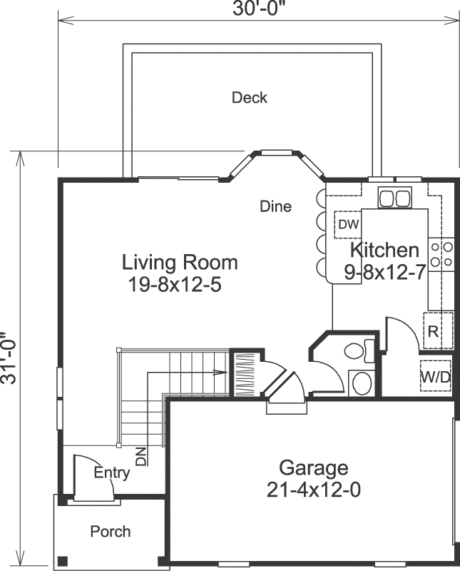 Main Floor Plan: 77-323