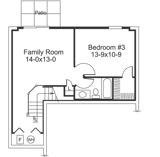 Lower Floor Plan: 77-325