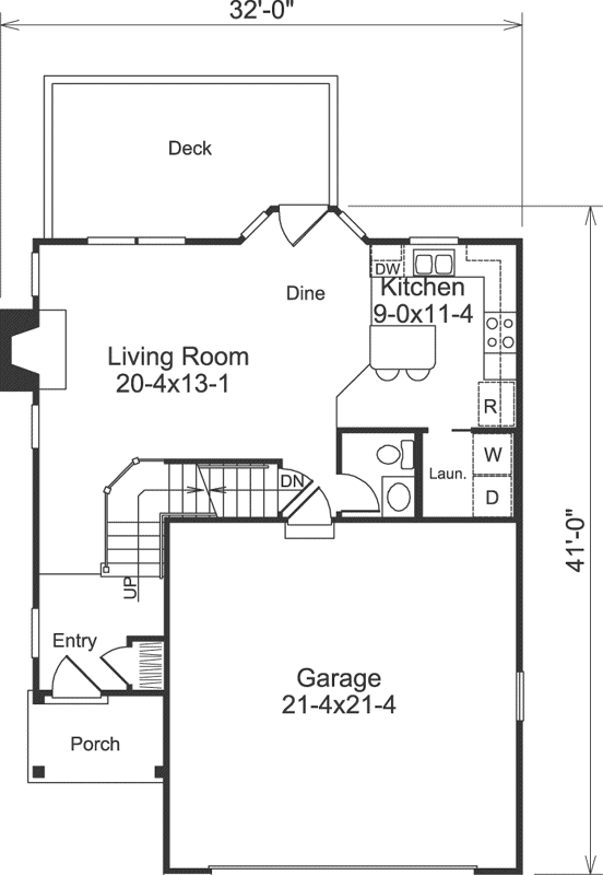 Main Floor Plan: 77-325