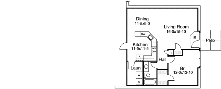 Lower Floor Plan: 77-329