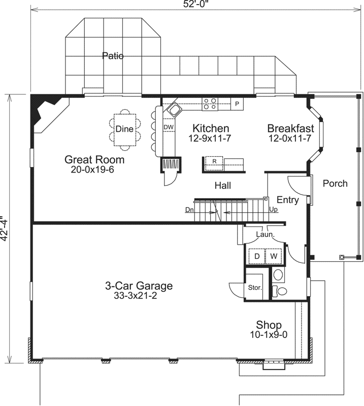Main Floor Plan: 77-330