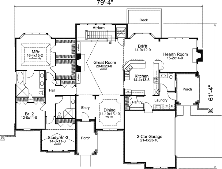 Main Floor Plan: 77-332